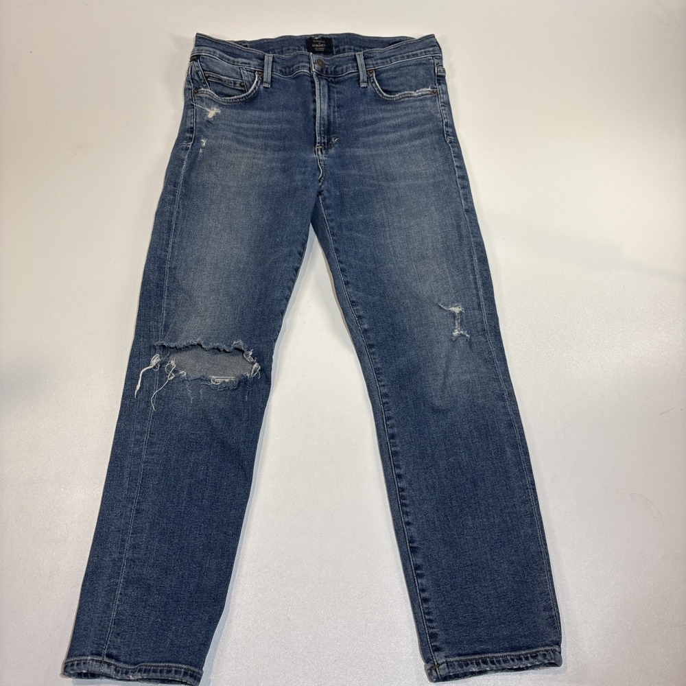 Citizens of Humanity Rocket Crop High Rise Skinny Jeans Women's 29 Distressed
